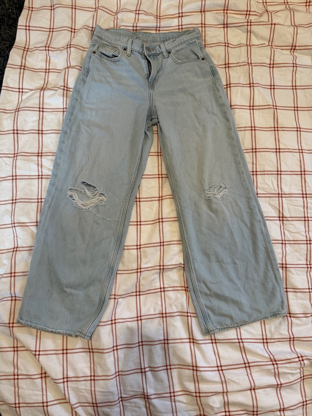 Old Navy Light Blue Baggy Wide-Leg Jeans